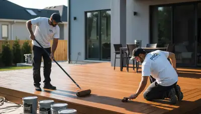 Professional deck staining and restoration by house painters in Royal Oak, MI