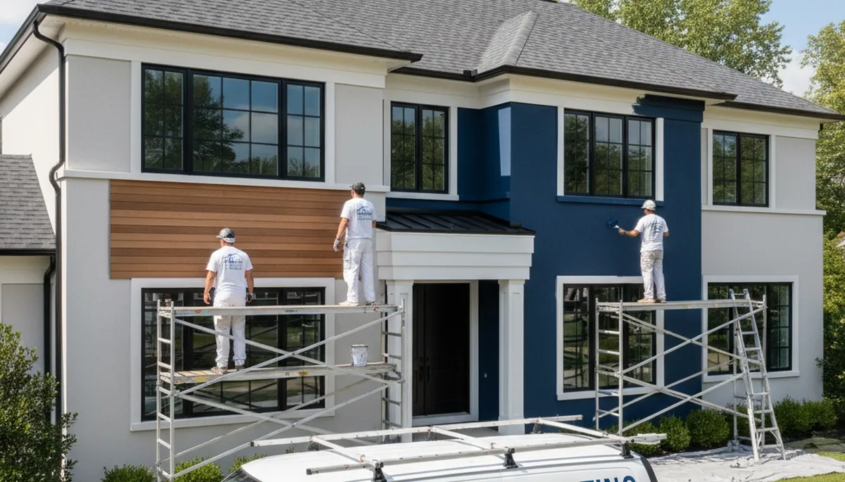Professional exterior house painters in Royal Oak MI improving curb appeal