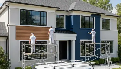 Professional exterior house painters in Royal Oak MI improving curb appeal