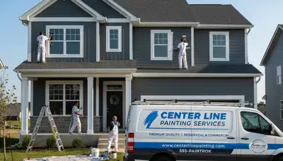 Professional house painting contractors working on home exterior in Royal Oak, MI