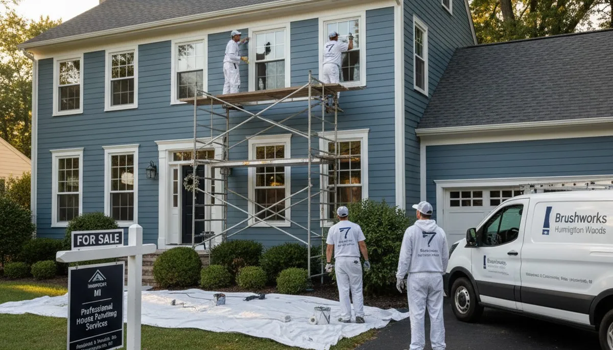 Professional house painters in Royal Oak MI providing expert residential exterior painting services