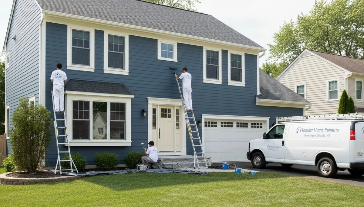 Professional house painters in Royal Oak MI enhancing home exterior with quality painting services