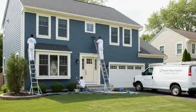 Professional house painters in Royal Oak MI enhancing home exterior with quality painting services