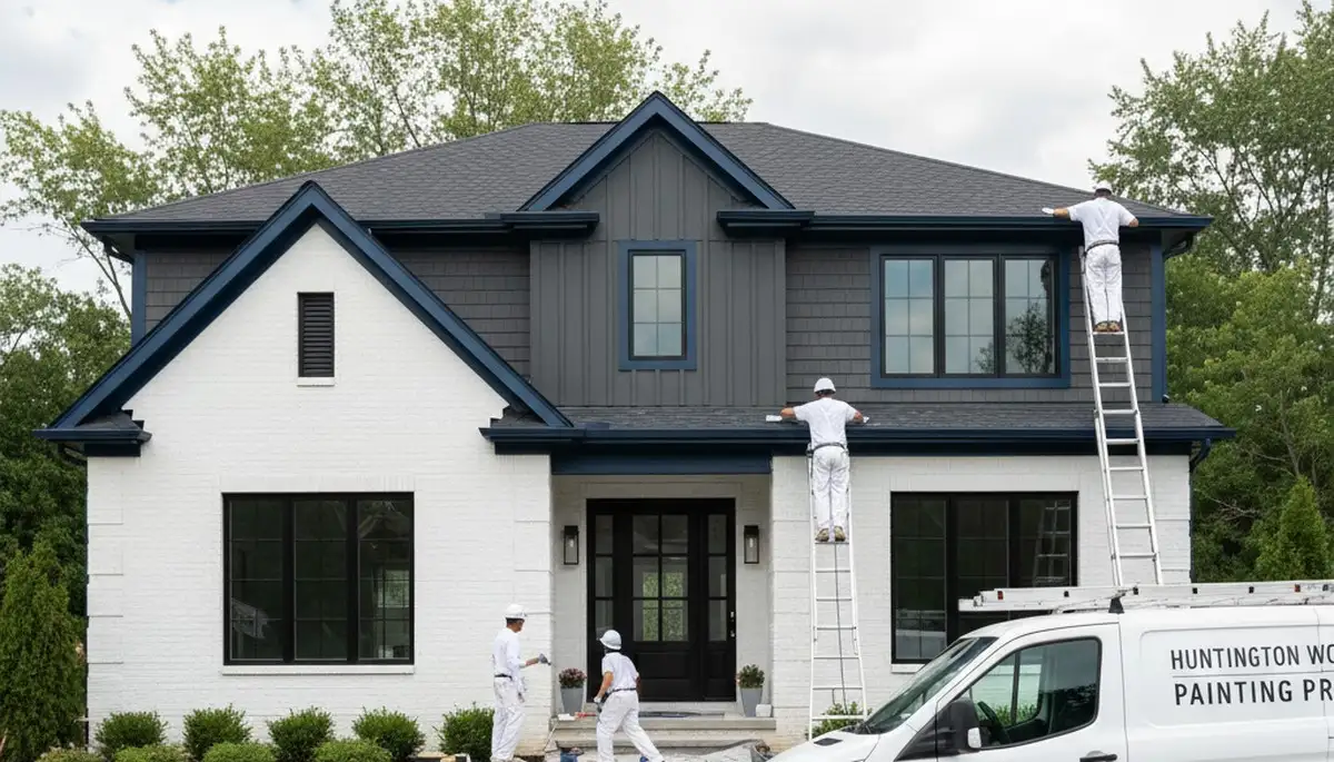 Professional house painters improving home exterior in Royal Oak, MI