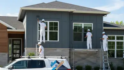 Professional house painters showcasing exterior home painting in Royal Oak MI
