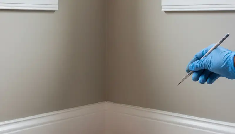 Professional interior trim painting with crisp lines and detail in a Royal Oak, MI home