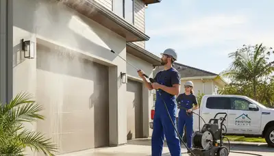 Professional pressure cleaning for home exterior surfaces in Royal Oak, MI by paintingroyaloakmi.com