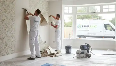 Professional wallpaper removal service in Royal Oak, MI for smooth, paint-ready interior walls